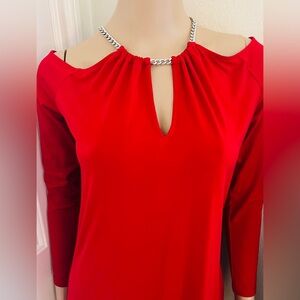 Michae Kors Cold Shoulder Top Small